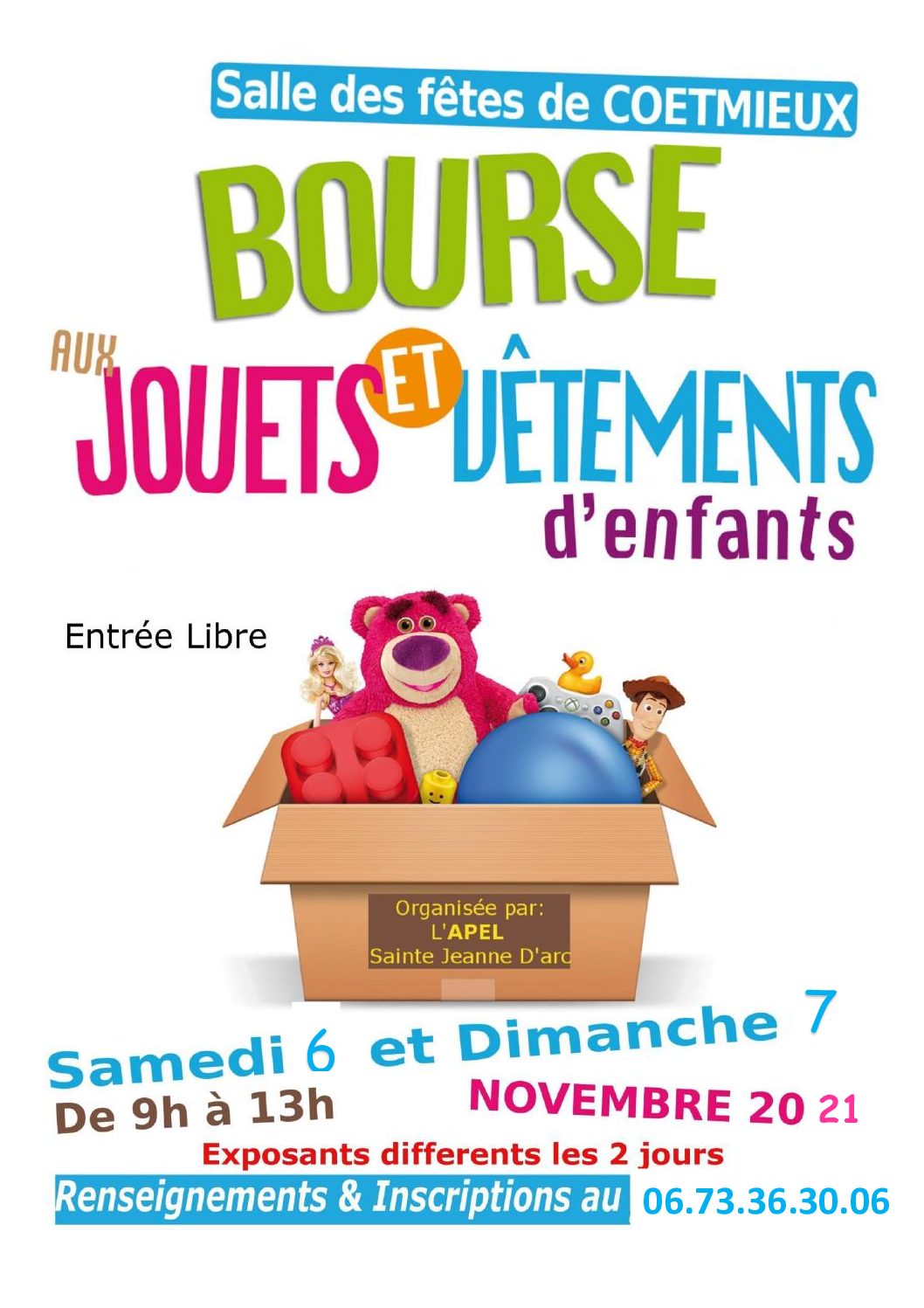 affiche bourse aux jouets